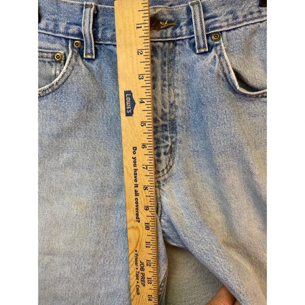 Vintage Carhartt Relaxed Fit 31x30 Light Wash Denim Jeans Mens Workwear